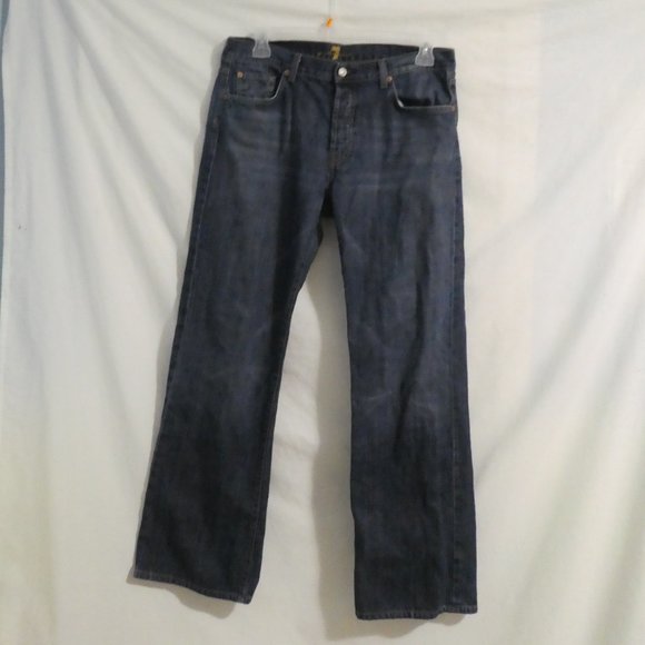 7 FOR ALL MANKIND | size 36 | 100% Cotton | Classic Denim / Blue Jeans - Picture 2 of 16